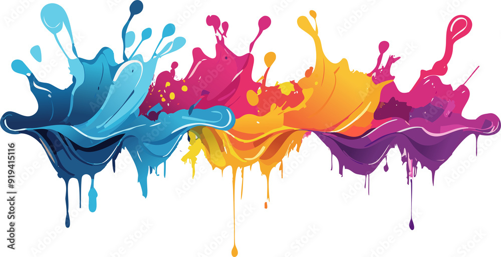 Fototapeta premium Ink Splash Overlay