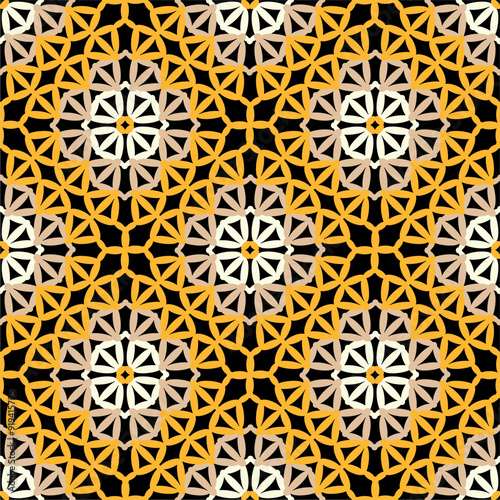 Pattern with crochet granny square wallpaper handmade decorative art design print 