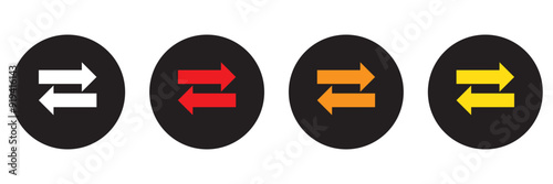 Transfer icon. Exchange arrow icon, vector illustration