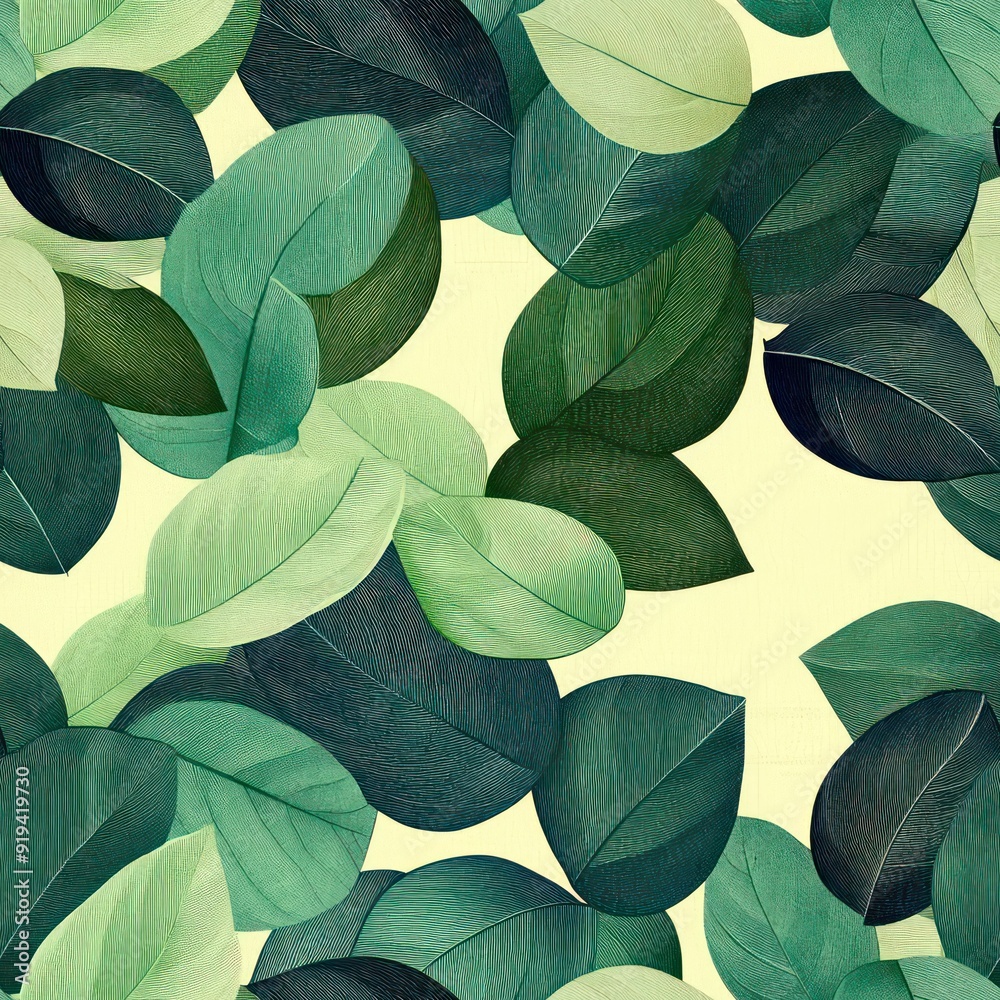 Seamless abstract textures with leaves green pattern Seamless abstract textures with leaves green pattern
