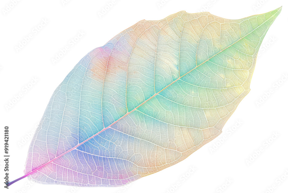 PNG Colorful delicate leaf illustration PNG Colorful delicate leaf illustration