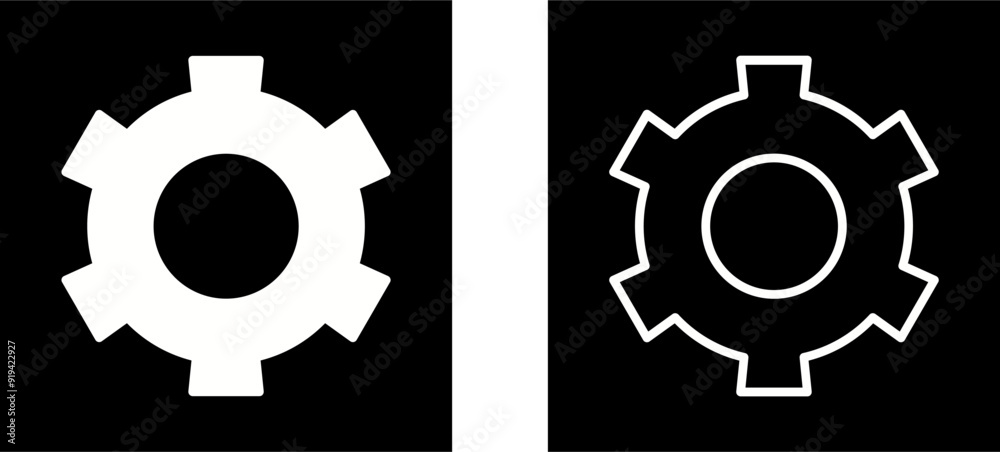 Setting Gear Vector Icon Setting Gear Vector Icon