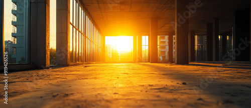 Construction site of a green building project, with focus on sustainable materials and energyefficient design, real estate, housing, ecoconstruction photo