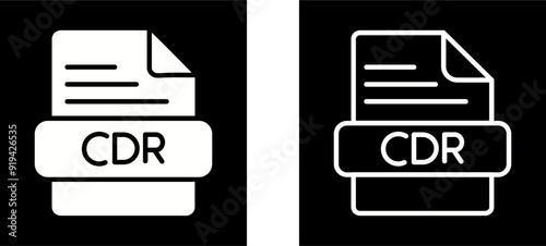 CDR Vector Icon