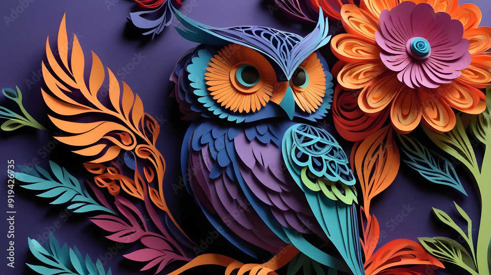 Obraz premium bird of paradise, ai generated