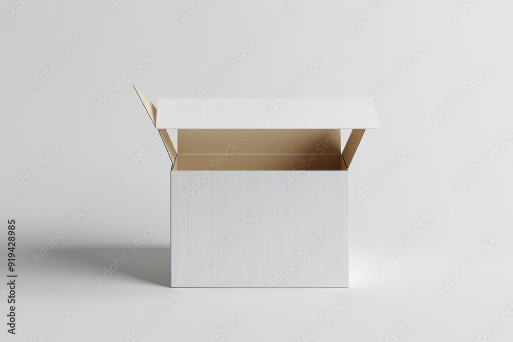 Paper Box Mockup A4 on isolated background created with Generative AI Paper Box Mockup A4 on isolated background created with Generative AI