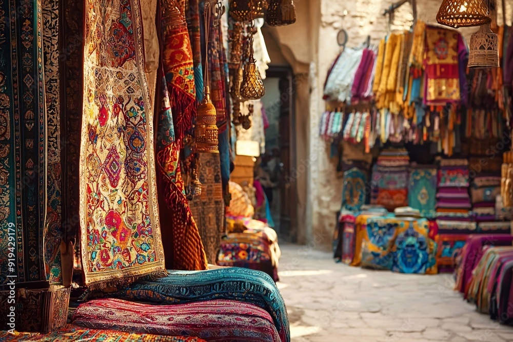 Close-Up Scene of a Traditional Market in the Middle East Close-Up Scene of a Traditional Market in the Middle East