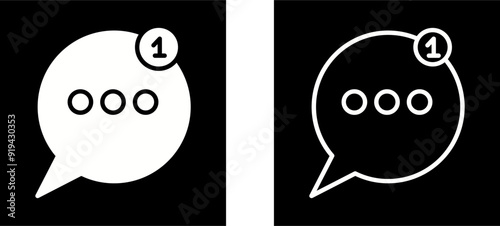 Message Bubbles Vector Icon