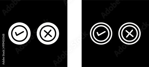 Yes No Option Vector Icon