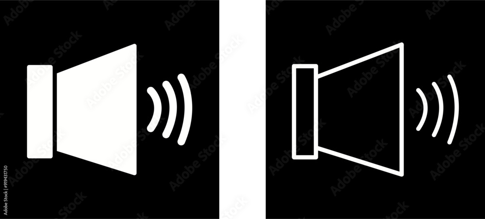 Audio High Volume Vector Icon Audio High Volume Vector Icon