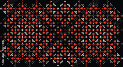Indonesian traditional batik vector pattern, Indonesian cultural pattern background design element
