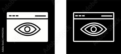 Web Visibility Vector Icon
