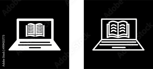 Online Books Vector Icon