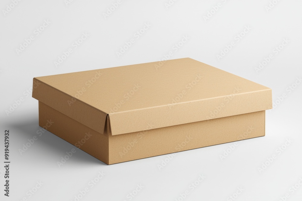 Paper Box Mockup A4 on isolated background created with Generative AI