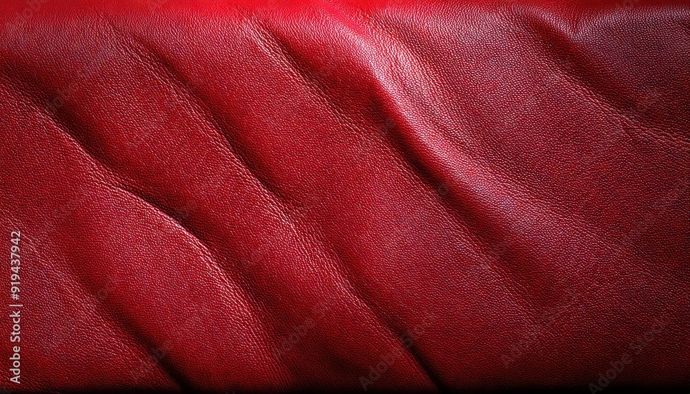 Fototapeta premium Premium Red Leather Texture for Upholstery