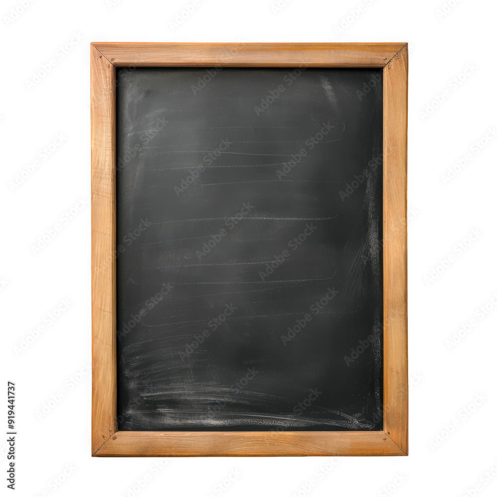 A blank chalkboard with a wooden frame, perfect for educational settings, creative projects, or menu displays. A blank chalkboard with a wooden frame, perfect for educational settings, creative projects, or menu displays.
