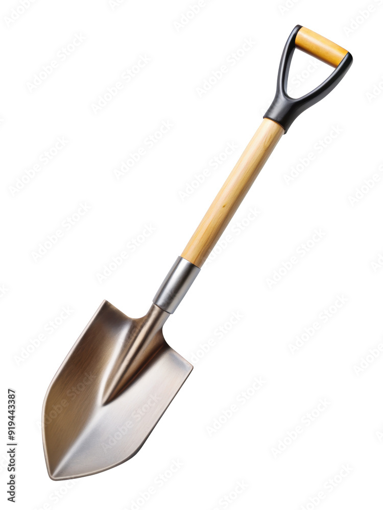 Metallic shovel with a wooden handle, combining strength and durability. Ideal for construction, gardening, and outdoor tasks requiring reliable tools. Isolated on transparent background, png. Metallic shovel with a wooden handle, combining strength and durability. Ideal for construction, gardening, and outdoor tasks requiring reliable tools. Isolated on transparent background, png.