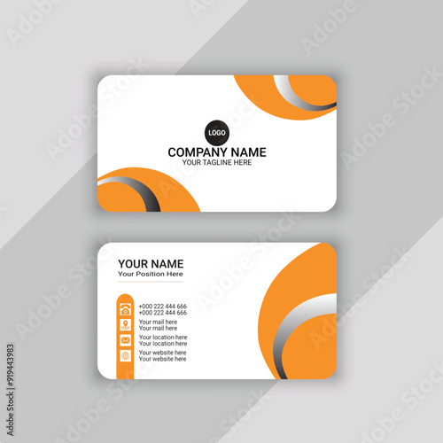 business card or visiting card template illustration design