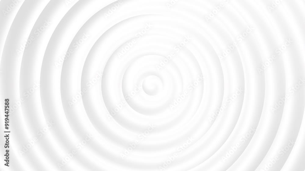 White circles abstract moving background. Clean modern graphic design. Seamless loop 3D render animation White circles abstract moving background. Clean modern graphic design. Seamless loop 3D render animation