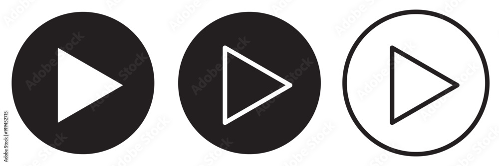 play icon vector illustration eps 10 play icon vector illustration eps 10