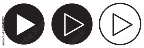 play icon vector  illustration eps 10