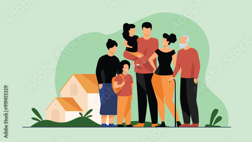 Accessible Housing for People with Special Needs. Accessible Housing for Families and Kids with Special Needs Illustration