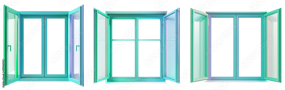 Blue and white window background Blue and white window background