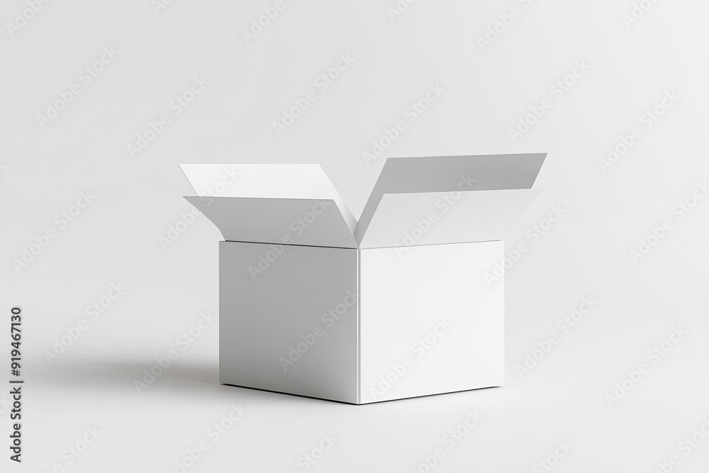 Paper Box Mockup A4 on isolated background created with Generative AI