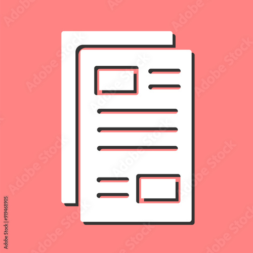Newspaper Vector Icon