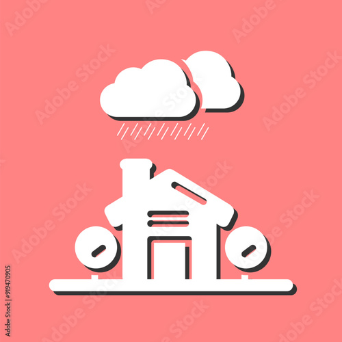 Rain Vector Icon