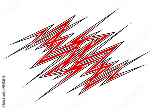 Abstract background with geometric spike pattern