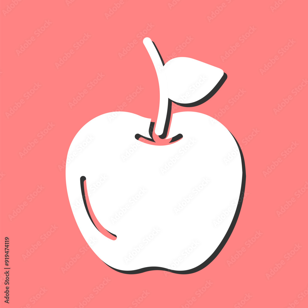 Obraz premium Apple Vector Icon