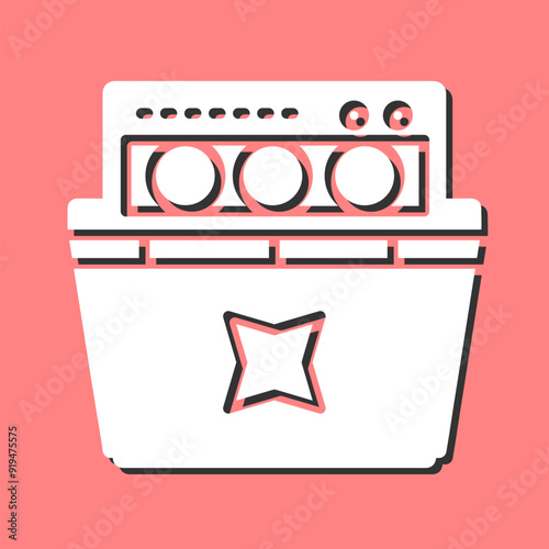 Dishwasher Vector Icon