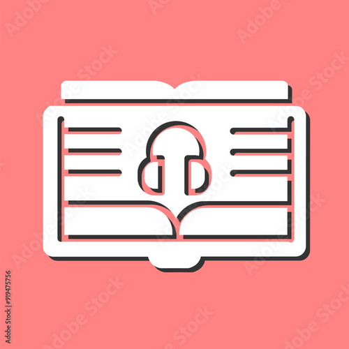 Audio Book Vector Icon