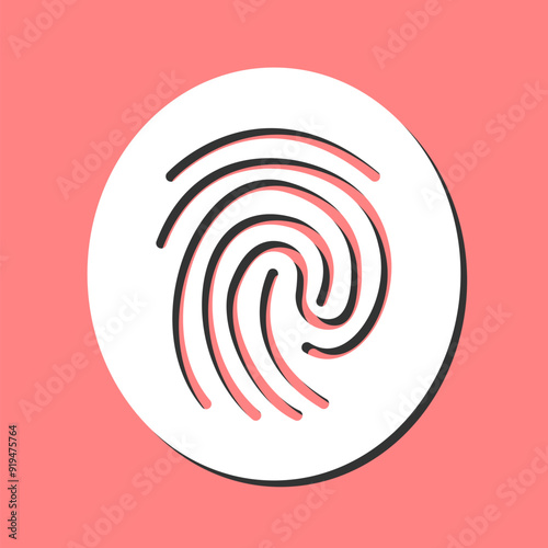 Fingerprint Vector Icon
