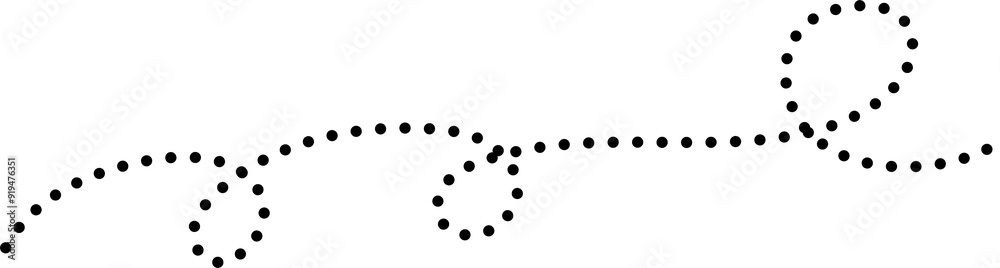 Spiral dotted lines symbol. Design element Spiral dotted lines symbol. Design element