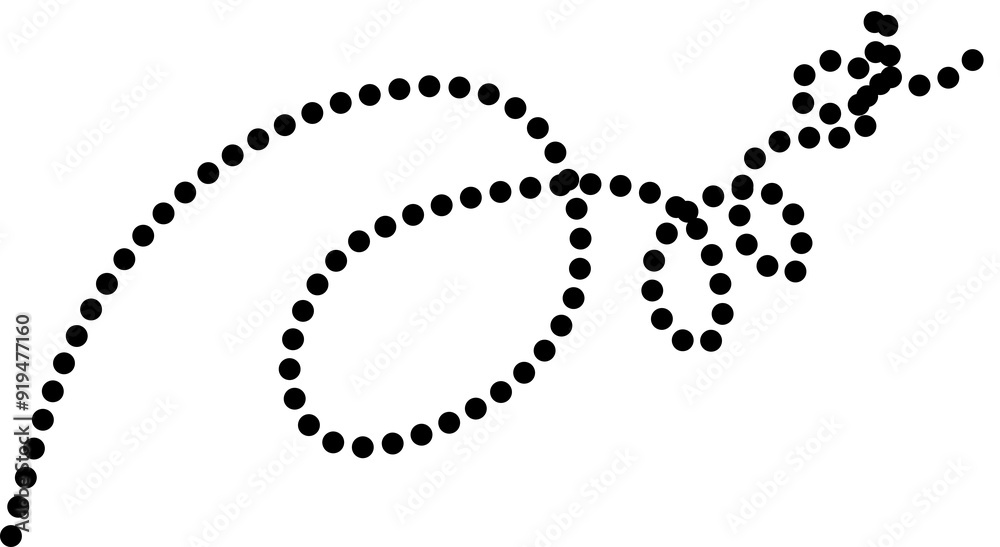 Spiral dotted lines symbol. Design element Spiral dotted lines symbol. Design element