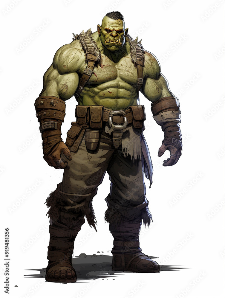 Full body of Orc warrior Full body of Orc warrior