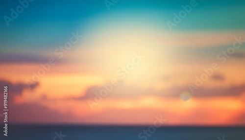 Abstract summer concept blur background in vintage filtered tones with gradient.