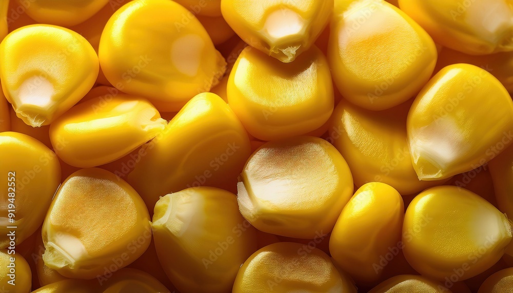 Fresh Yellow Corn Kernels Close-Up Photography Fresh Yellow Corn Kernels Close-Up Photography
