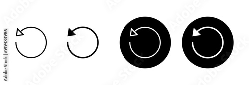 Refresh icon vector isolated on white background. Reload icon vector. Update icon. convert icon