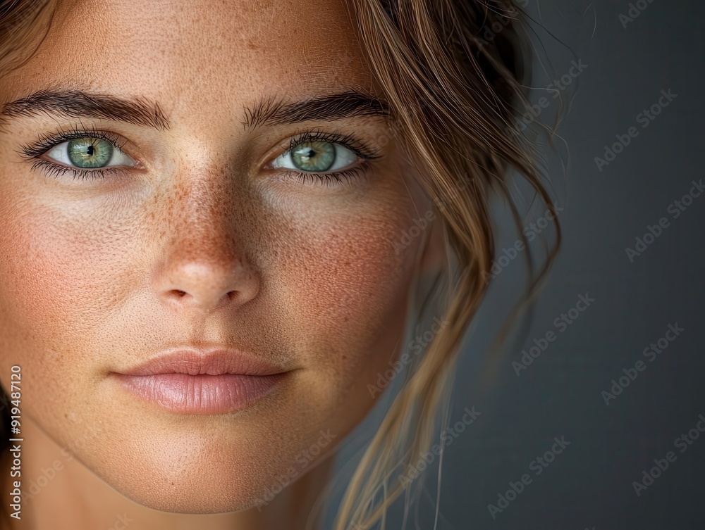 Fototapeta premium A powerful depiction of a celebrity using their influence to promote realistic portrayals and mental health awareness in Rejuvenation, with a supportive message