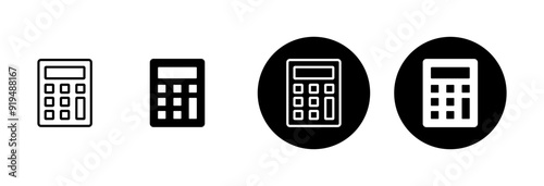 Calculator icon vector isolated on white background. Calculator vector icon. Accounting icon