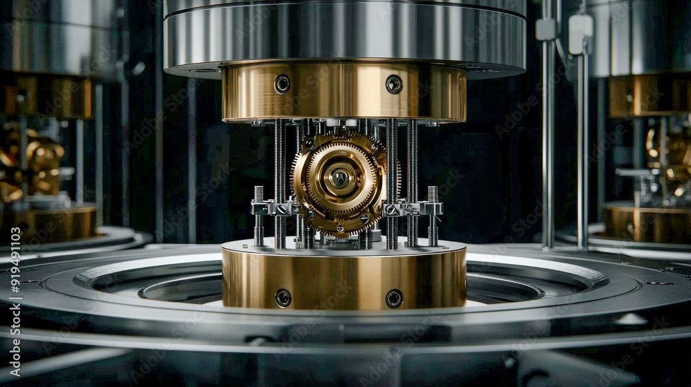 Representation of quantum processors with cooling systems and nested chips based on superconducting circuits symbolizing modern technological advancements in quantum computing Representation of quantum processors with cooling systems and nested chips based on superconducting circuits symbolizing modern technological advancements in quantum computing
