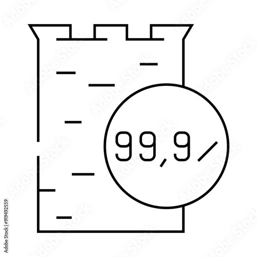 anodes copper cast line icon vector. anodes copper cast sign. isolated contour symbol black illustration