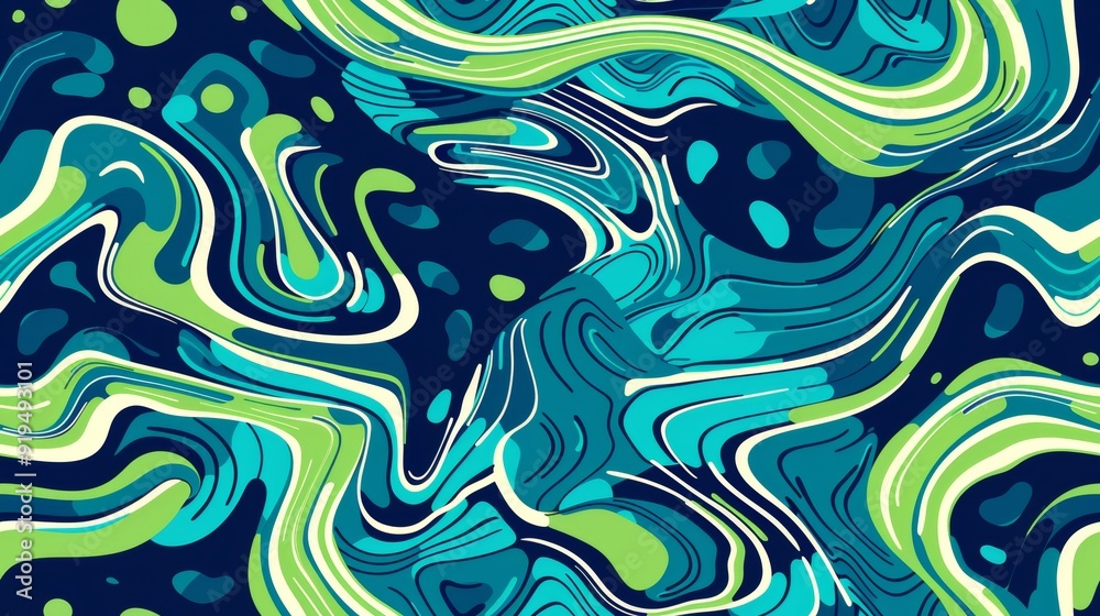Blue and Green abstract background