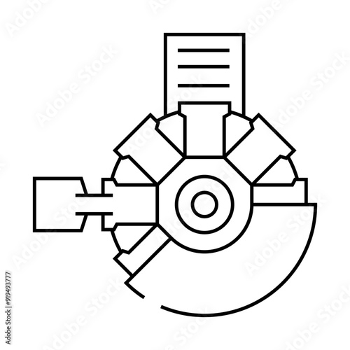 copper smelter cast anodes line icon vector. copper smelter cast anodes sign. isolated contour symbol black illustration