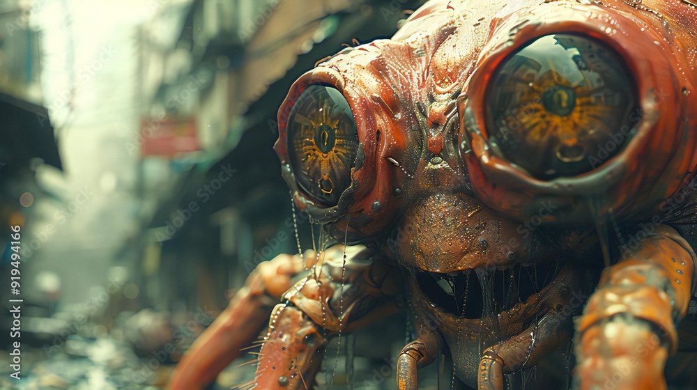 Futuristic Concept of animals. Ai generated image Futuristic Concept of animals. Ai generated image