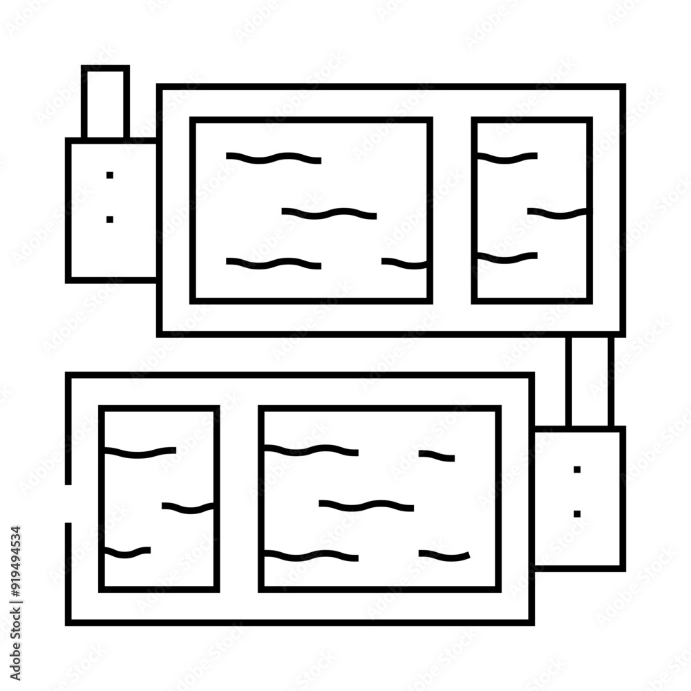 solvent extraction tanks copper line icon vector. solvent extraction tanks copper sign. isolated contour symbol black illustration solvent extraction tanks copper line icon vector. solvent extraction tanks copper sign. isolated contour symbol black illustration