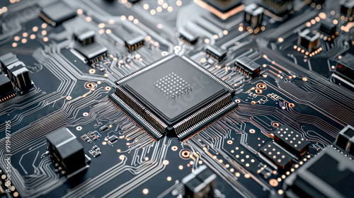 Representation of quantum processors with cooling systems and nested chips based on superconducting circuits symbolizing modern technological advancements in quantum computing